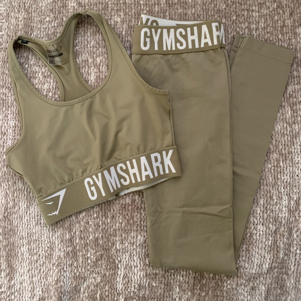 XS Gymshark olive green leggings